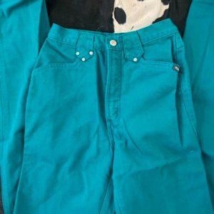 Vintage Turquoise/Teel Rockies Jeans